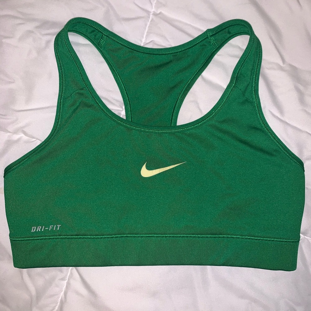 Nike Pro Green Dri-Fit Racerback Sports Bra